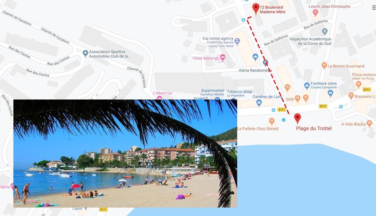 **** Mer Sea 1 A 8 Personnes 80M2 A 120M De La Mer **** Аяччо Экстерьер фото